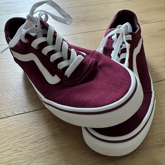 Vans Old Skool Burgundy Sneakers Women’s Size 8.5 Like New - Picture 7 of 8